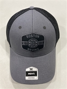 Boston Bruins NHL Charcoal Mass Gannon MVP Mesh Snapback Hat "NEW"