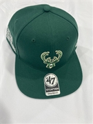 Milwaukee Bucks NBA Dark Green Sure Shot Captain Snapback Hat *NEW*