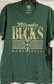 Milwaukee Bucks NBA Elm Green Men's Remix Franklin Tee *NEW* Lot of 7
