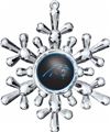 Carolina Panthers NFL Traditional Snowflake Ornament - 6ct Case