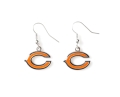 Chicago Bears NFL Silver Dangle Earrings