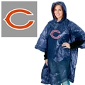 Chicago Bears NFL Adult Rain Poncho