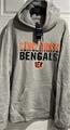 Cincinnati Bengals NFL Grey Fade Out Men's Fleece Hoodie *NEW* Size 2XL