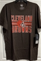 Cleveland Browns NFL Brown Block Stripe Men's Club Tee *NEW* - Dozen Lot