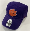 Clemson Tigers NCAA Purple Clean Up Adjustable Hat *NEW*