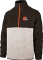 Cleveland Browns NFL Anchor Kodiak Embroidered Men's 1/4 Zip Fleece Size 3XL