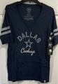 Dallas Cowboys NFL Fall Navy Flanker Stripe Women's Tee