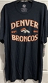 Denver Broncos NFL Fall Navy Offsetter Men's Scrum Tee *NEW* Size 2XL