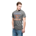 Denver Broncos NFL Legacy Grey Tri-State Men's T Shirt Size 2XL