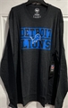 Detroit Lions NFL Jet Black Club Long Sleeve Men's T Shirt