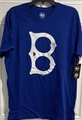 Brooklyn Dodgers Cooperstown MLB Royal Throwback Super Rival Men's Tee