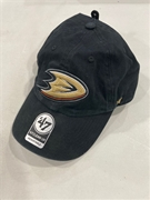 Anaheim Ducks NHL Black Clean Up Adjustable Hat *NEW*