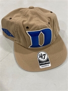 Duke Blue Devils NCAA Khaki Ragler Captain Snapback Hat *NEW*