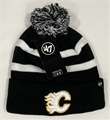 Calgary Flames NHL Black Breakaway Knit Cuff Cap w/ Pom *SALE*