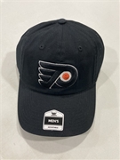 Philadelphia Flyers NHL Black Mass Clean Up Adjustable Hat "NEW"