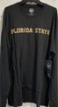 Florida State Seminoles NCAA Jet Black Knockout Embroidered Fieldhouse Men's Long Sleeve Tee *NEW*