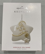 2018 Hallmark Godchild, You Shine! Keepsake Ornament *SALE*