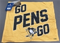 Pittsburgh Penguins NHL Gold "Go Pens Go" Rally Towel *NEW*