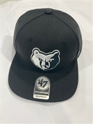 Memphis Grizzlies NBA Black No Shot Captain Snapback Hat *NEW*