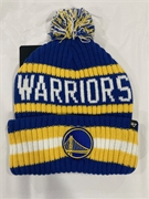 Golden State Warriors NBA Royal Bering Knit Cuff Pom *NEW*