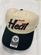 Miami Heat NBA Natural Crosstown Two Tone Clean Up Adjustable Hat *NEW*