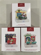 Hallmark Happy Holiday Parade Collection Storytellers Interactive Light & Sound Keepsake Ornament Set of 3 *SALE*