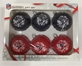 Houston Texans NFL 6 Pack Home & Away Shatter-Proof Ball Ornament Gift Set - 4ct Case