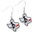 Houston Texans State Design NFL Dangle Earrings