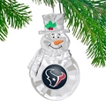 Houston Texans NFL Traditional Snowman Ornament - 6 Count Case