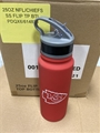 Kansas City Chiefs NFL 25oz Single Wall Stainless Steel Flip Top Water Bottle *SALE* - 6ct Case