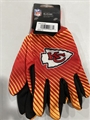Kansas City Chiefs NFL Full Color 2 Tone Sport Utility Gloves - 6ct Lot