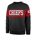 Kansas City Chiefs NFL Jet Black Interstate Men's Crew Sweatshirt  *SALE LAST ONE* Size 3XL