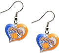 New York Knicks NBA Swirl Heart Dangle Earrings *SALE*