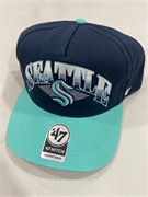 Seattle Kraken NHL Navy Atkin Hitch Snapback Hat *NEW*