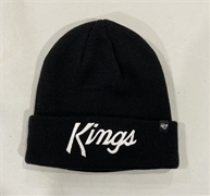 Los Angeles Kings NHL Black Script Knit Cuff Cap *NEW*