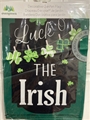 Luck O' The Irish Chalkboard 2-Sided Garden Suede Flag *NEW*