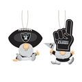 Las Vegas Raiders NFL Gnome Fan Ornament 2 Assorted *NEW* - 6ct Case