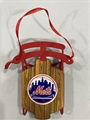 New York Mets Vintage Metal Sled Ornament - 6ct Lot *IMPERFECT*