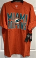 Miami Dolphins NFL Orange Bevel Super Rival Men's Tee Shirt Size L