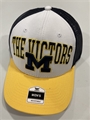 Michigan Wolverines NCAA Navy Mass Blockhead MVP Mesh Adjustable Snapback Hat *NEW*