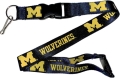 Michigan Wolverines NCAA Blue Lanyard