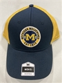Michigan Wolverines NCAA Navy Mass Eriksen MVP Mesh Snapback Hat *NEW*