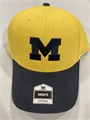 Michigan Wolverines NCAA Yellow Mass Two Tone Basic MVP Hat *NEW*