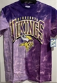 Minnesota Vikings NFL Purple Tri Dye Vintage Tubular Men's Tee