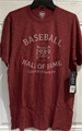 MLB Hall of Fame Cooperstown, NY Cardinal Dual Arc Men's Scrum Tee *SALE*