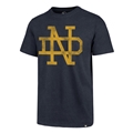 Notre Dame Fighting Irish Vintage NCAA Fall Navy Throwback Men's Club T Shirt *SALE* Size M