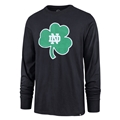 Notre Dame Fighting Irish NCAA Fall Navy Embroidered Men's Knockout Fieldhouse Long Sleeve Tee *SALE LAST ONE* Size L
