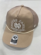 Notre Dame Fighting Irish NCAA Khaki Ranchero Mesh Hitch Snapback Hat *NEW*