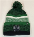 Notre Dame Fighting Irish NCAA Kelly Northward Knit Cuff Hat w/ Pom *NEW*