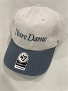 Notre Dame Fighting Irish NCAA Sandstone Foundation Script Two Tone Clean Up Hat *NEW*
